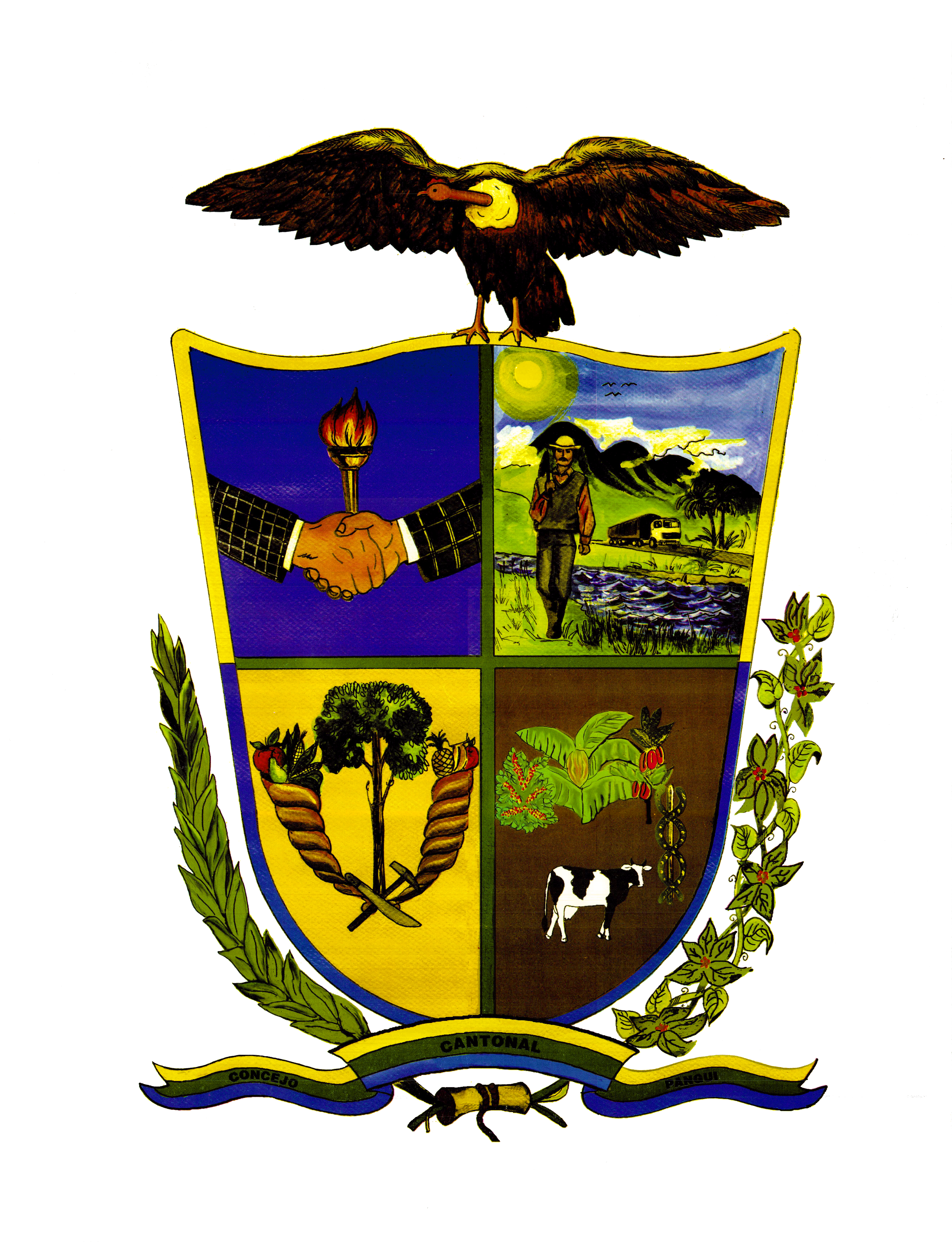 Escudo del Cantón El Pangui